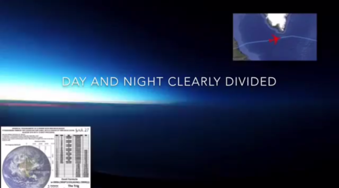 Flat Earth-Visual Proof of Day and Night Divided on a Flat Plane